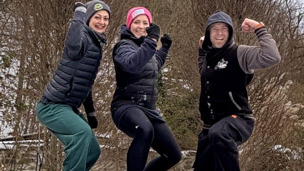 Deborah - Anja - Chris in Winter